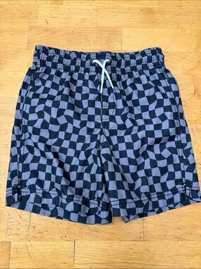 Old Navy Boy’s Checkered Swim Trunks Size Medium (8) Excellent Used Condition